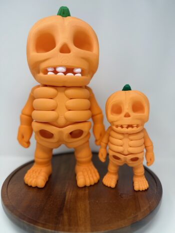Pumpkin Skeleton Figures