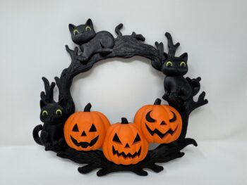 Cozy Path Halloween Wreath